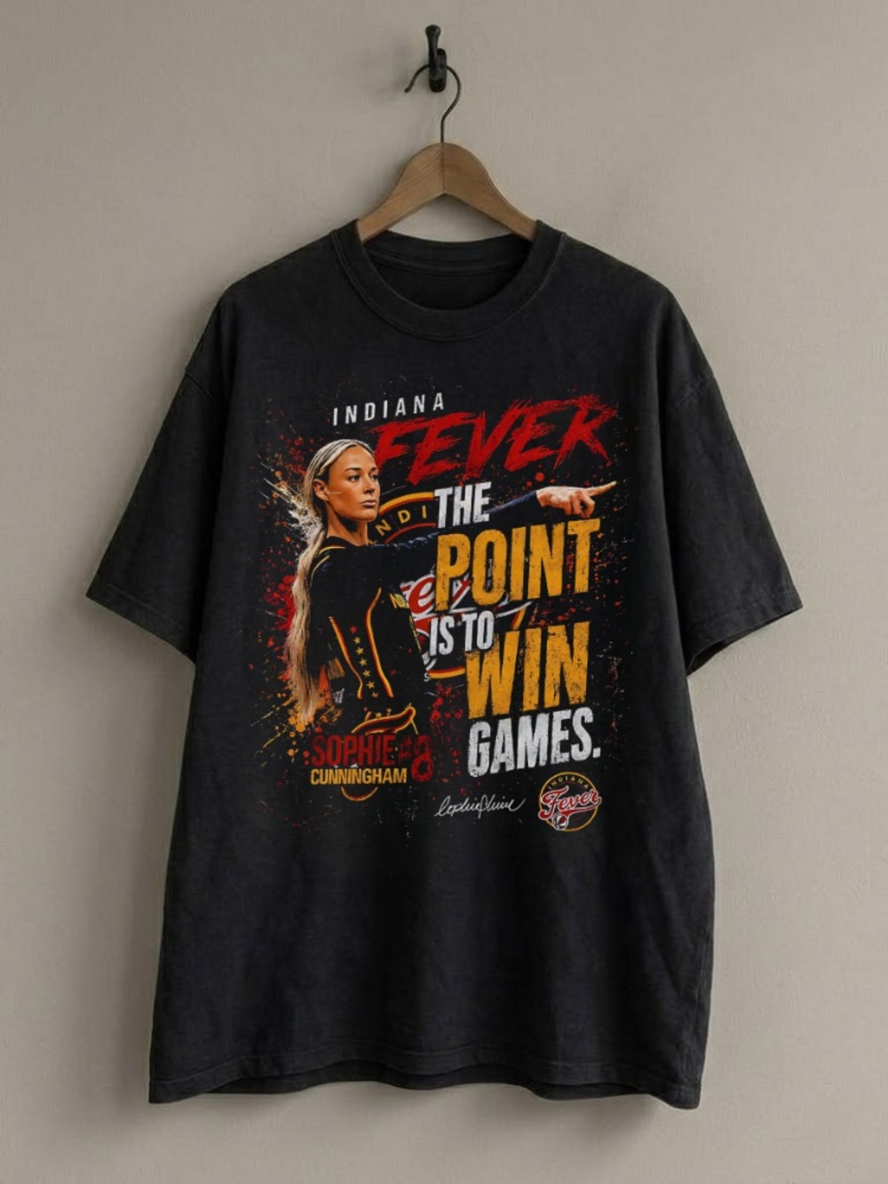 Sophie Cunningham The Points Is To Win Games Fever Retro Graphic Tee - Gildan